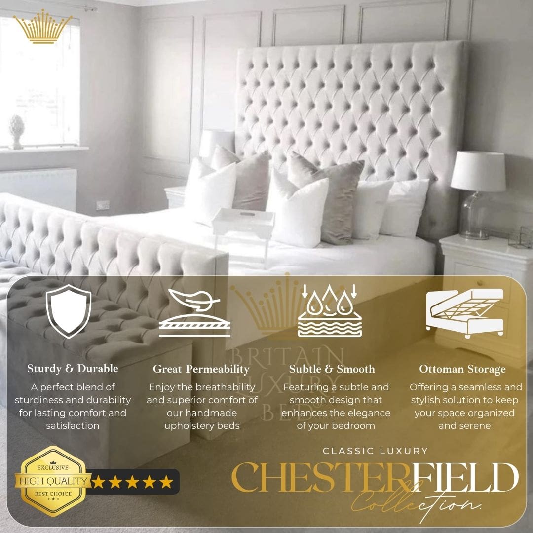 60'' Britain Ambassador Regal Retreat Bed - Supreme Comfort - Ultimate Luxury Pro Series