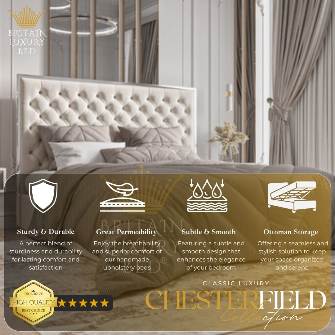 Mirror Bed - Opulent Hush Bed - Reflecting Opulence in the Ultimate Luxury Pro Series