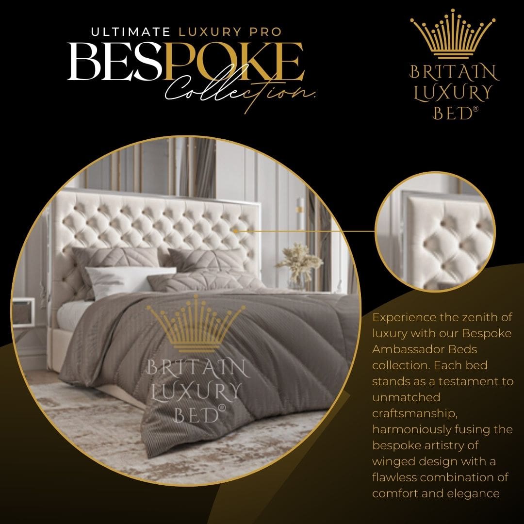 Mirror Bed - Opulent Hush Bed - Reflecting Opulence in the Ultimate Luxury Pro Series