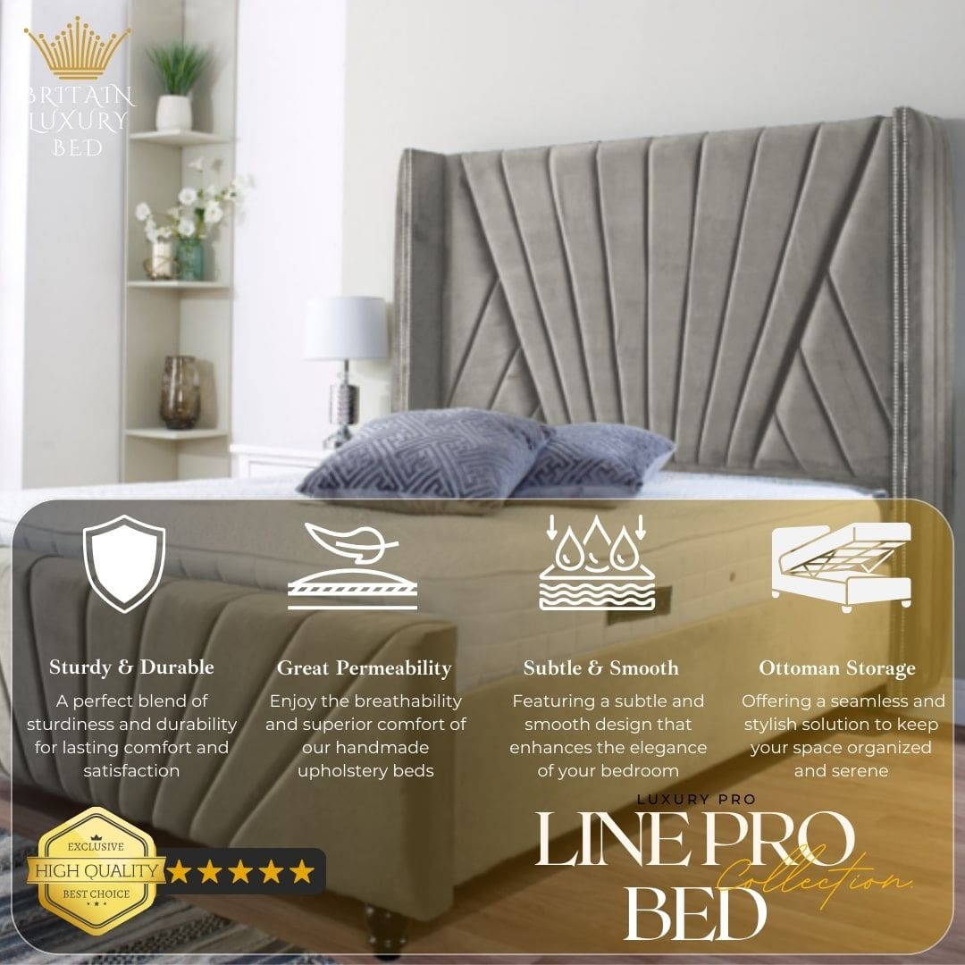 Fenton Ottoman Upholstered Bed Frame