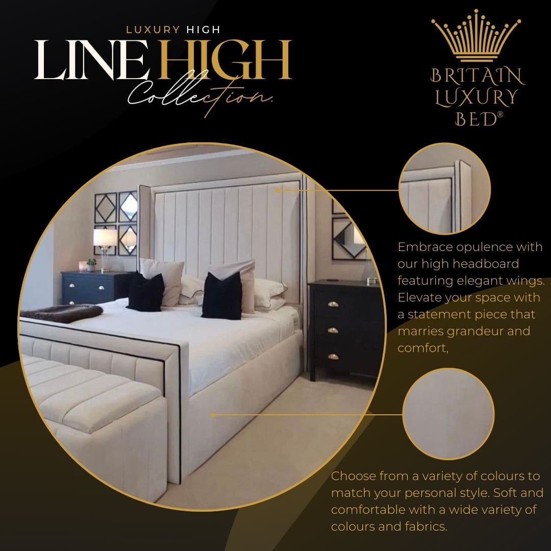 Line High ImperialCrest Highness Bed - Majestic Elegance in the Ultimate Luxury Pro Series